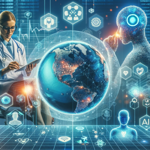 Doctor treating a patient across the world.